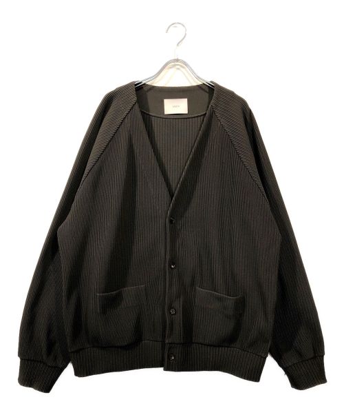 stein（シュタイン）stein (シュタイン) 22ssGradation Pleats Cardigan ブラック サイズ:Mの古着・服飾アイテム