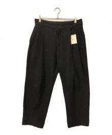 stein（シュタイン）の古着「GRADATION PLEATS TWO TUCK TROUSER」｜ブラック