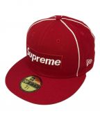 SUPREME×New Eraシュプリーム×ニューエラ）の古着「Box Logo Piping New Era Cap」｜レッド