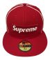 SUPREME (シュプリーム) New Era (ニューエラ) Box Logo Piping New Era Cap レッド サイズ:7　5/8：13000円