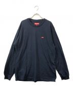 SUPREMEシュプリーム）の古着「SMALL BOX LOGO L/S」｜ネイビー