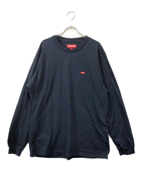 SUPREME（シュプリーム）SUPREME (シュプリーム) SMALL BOX LOGO L/S ネイビー サイズ:Lの古着・服飾アイテム