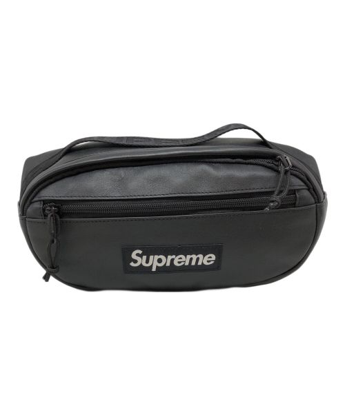 SUPREME（シュプリーム）SUPREME (シュプリーム) 23FWLeather Waist Bag ブラックの古着・服飾アイテム