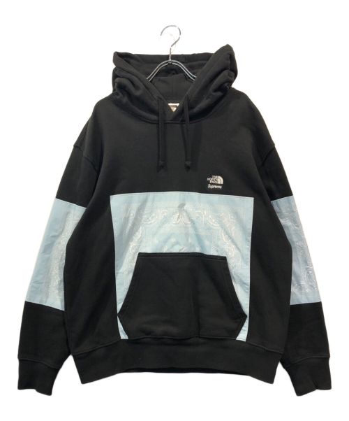 SUPREME（シュプリーム）SUPREME (シュプリーム) THE NORTH FACE (ザ ノース フェイス) Bandana Hooded Sweatshirt ブラック サイズ:Lの古着・服飾アイテム