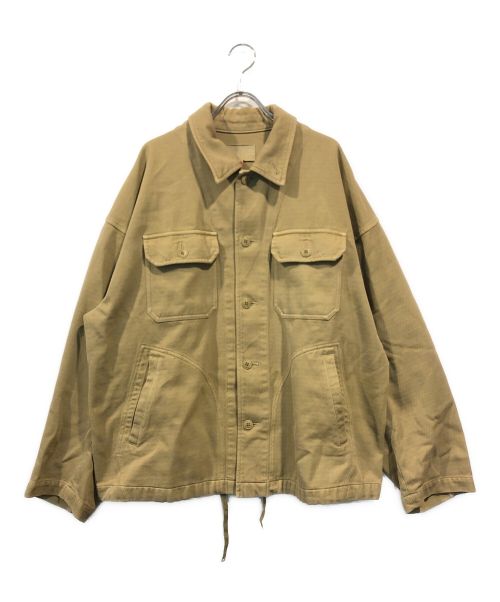 yokosakamoto（ヨウコサカモト）yokosakamoto (ヨウコサカモト) WORK COACH JACKET ブラウン サイズ:Mの古着・服飾アイテム