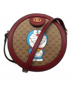 GUCCI×ドラエモングッチ×ドラエモン）の古着「ミニGGスプリームキャンバス」｜ベージュ×レッド