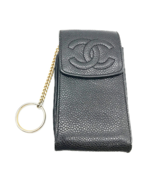 中古・古着通販】CHANEL (シャネル) キャビアスキンココマークマルチ