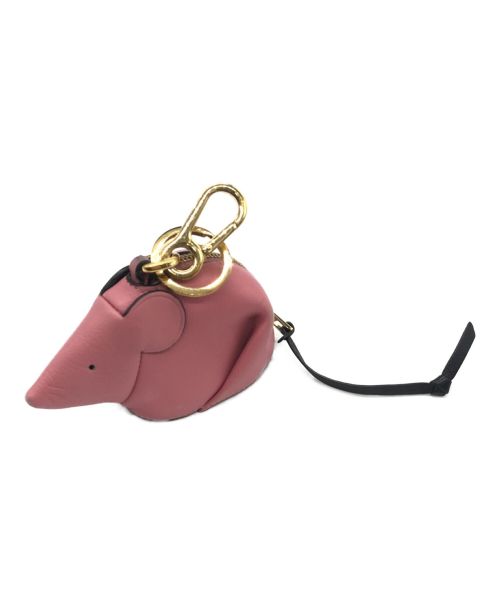 LOEWE（ロエベ）LOEWE (ロエベ) カーフレザーマウスコインケース ピンクの古着・服飾アイテム