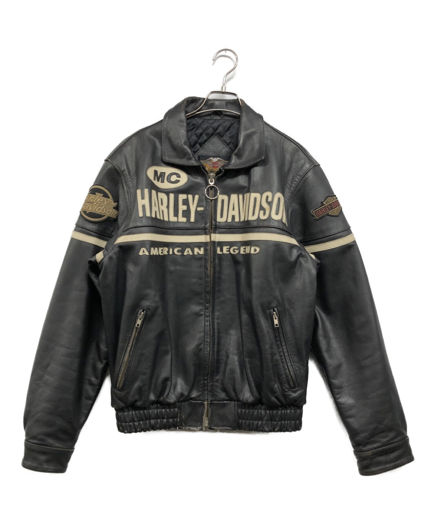 HARLEY-DAVIDSON (ハーレーダビッドソン) レザージャケット ブラック サイズ:Ⅼ