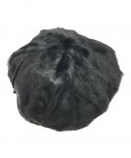 GIORGIO ARMANIジョルジョアルマーニ）の古着「ゴートファーベレー帽」｜ブラック