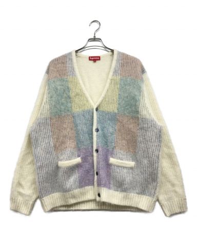 【中古・古着通販】Supreme (シュプリーム) Brushed Grid Cardigan