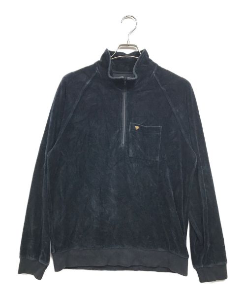 SUPREME（シュプリーム）Supreme (シュプリーム) Velour Half Zip Pullover ブラック サイズ:Ｍの古着・服飾アイテム