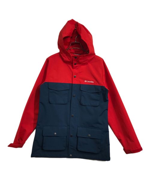 Columbia（コロンビア）Columbia (コロンビア) サンセットストレイトジャケット レッド×ネイビー サイズ:Lの古着・服飾アイテム