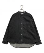 HERENCIAヘレンチア）の古着「バックフリルデニムシャツジャケット」｜ブラック