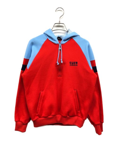 CLUB adidas（クラブ アディダス）CLUB ADIDAS (クラブ アディダス) OLDハーフジップパーカー レッド サイズ:不明の古着・服飾アイテム