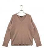 theoryセオリー）の古着「CASHMERE RELAXED VNECK PO」｜ピンク