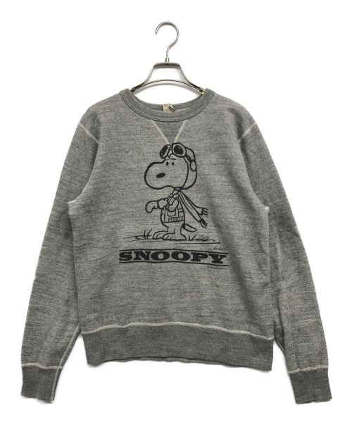 BUZZ RICKSON'S（バズリクソンズ）Buzz Rickson's (バズリクソンズ) PEANUTS (ピーナッツ) SET-IN CREW SWEAT グレー サイズ:Ⅿの古着・服飾アイテム