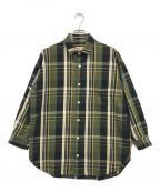 Traditional Weatherwearトラディショナルウェザーウェア）の古着「ネルシャツ」｜グリーン