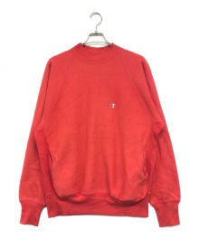 Champion REVERSE WEAVE（チャンピオン リバース ウィーブ）の古着「モックネックスウェット」｜レッド