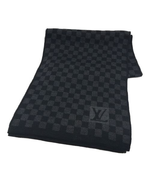 LOUIS VUITTON（ルイ ヴィトン）LOUIS VUITTON (ルイ ヴィトン) エシャルプ プティダミエ マフラー ブラックの古着・服飾アイテム