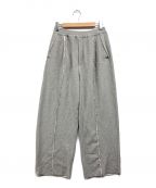 MAISON SPECIALメゾンスペシャル）の古着「Wide Pin tuck Easy Pants/ワイド・ピン・タック・イージー・パンツ」｜グレー