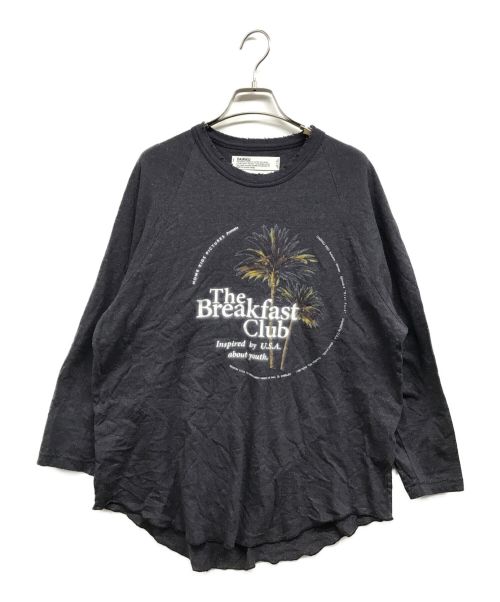 DAIRIKU（ダイリク）DAIRIKU (ダイリク) Palms Raglan Tee ネイビー サイズ:Ⅼの古着・服飾アイテム