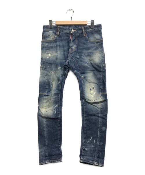 DSQUARED2（ディースクエアード）DSQUARED2 (ディースクエアード) Tidy biker Jean インディゴ サイズ:46の古着・服飾アイテム