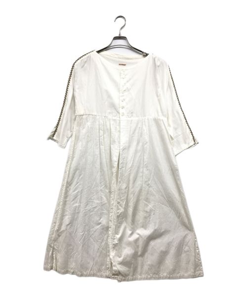 KAPITAL（キャピタル）KAPITAL (キャピタル) ビーズシルクロードワンピース ホワイト サイズ:XSの古着・服飾アイテム