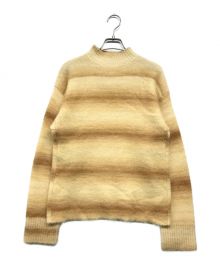 Acne studios（アクネ ストゥディオス）の古着「Kesme Soft Stripe Knit」｜イエロー