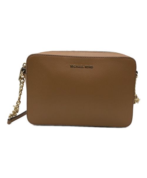 MICHAEL KORS（マイケルコース）MICHAEL KORS (マイケルコース) EW CROSSBODY/イーダブリュー　クロスボディ ブラウンの古着・服飾アイテム