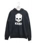 Kappa（カッパ）の古着「SKULL LOGO HOODIE」｜ブラック×ホワイト