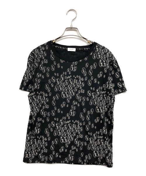 CELINE（セリーヌ）CELINE (セリーヌ) CHRISTIAN MARCLAY KLACK プリントTシャツ ブラック サイズ:Ⅿの古着・服飾アイテム