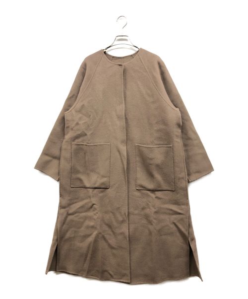 Spick and Span（スピックアンドスパン）Spick and Span (スピックアンドスパン) ハイスリットロングリバーコート ブラウン サイズ:36の古着・服飾アイテム