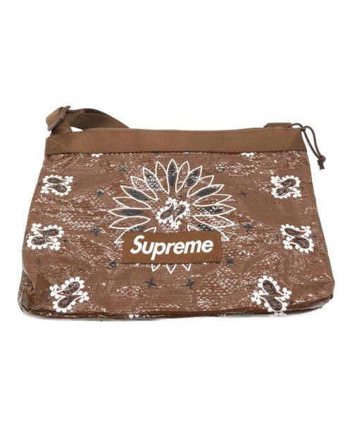 SUPREME（シュプリーム）Supreme (シュプリーム) Bandana Tarp Side Bag ブラウンの古着・服飾アイテム