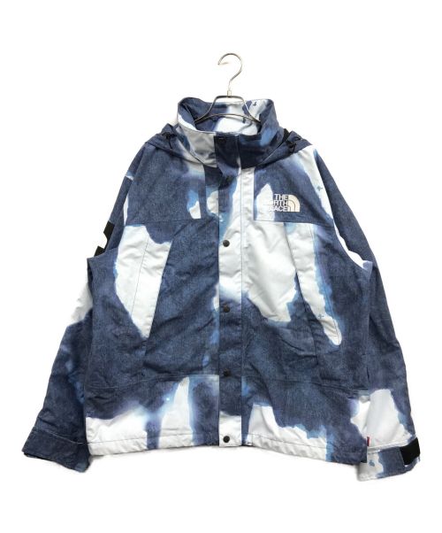 SUPREME（シュプリーム）Supreme (シュプリーム) THE NORTH FACE (ザ ノース フェイス) Bleached Denim Print Mountain Jacket ブルー サイズ:Ⅼの古着・服飾アイテム