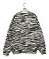 Supreme (シュプリーム) 22AW Box Logo Crewneck ZEBRA ブラック×ホワイト サイズ:Ⅼ：24800円