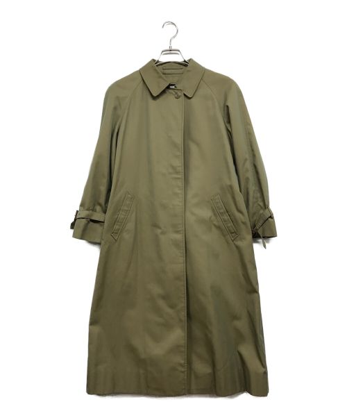 Burberry's（バーバリーズ）Burberry's (バーバリーズ) ステンカラーコート グリーン サイズ:9AB2の古着・服飾アイテム