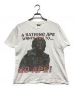A BATHING APE×ONEITAアベイシングエイプ×オニータ）の古着「プリントTシャツ」｜ホワイト