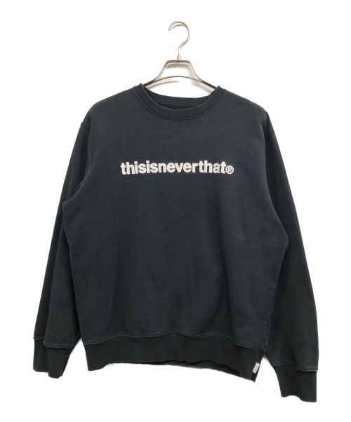 thisisneverthat（ディスイズネバーザット）thisisneverthat (ディスイズネバーザット) T Logo Crewneck ブラック サイズ:Ⅼの古着・服飾アイテム