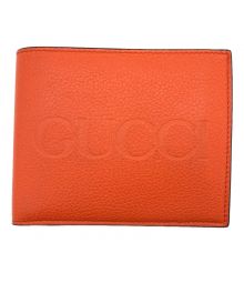 GUCCI（グッチ）の古着「GUCCI ロゴ コインウォレット」｜オレンジ