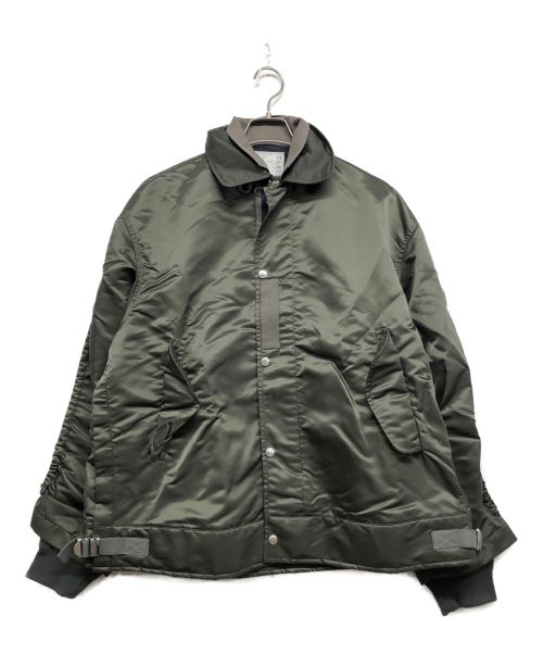 sacai（サカイ）sacai (サカイ) Nylon Twill Blouson オリーブ サイズ:3の古着・服飾アイテム