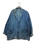 Porter Classicポータークラシック）の古着「Indigo Linen Wide Jacket」｜インディゴ