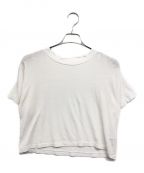 MUSE de Deuxieme Classeミューズ ドゥーズィエム クラス）の古着「LINEN BASE SHORT Tシャツ」｜ホワイト