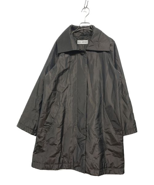 ISSEY MIYAKE（イッセイミヤケ）ISSEY MIYAKE (イッセイミヤケ) ステンカラーコート ブラウン サイズ:3の古着・服飾アイテム