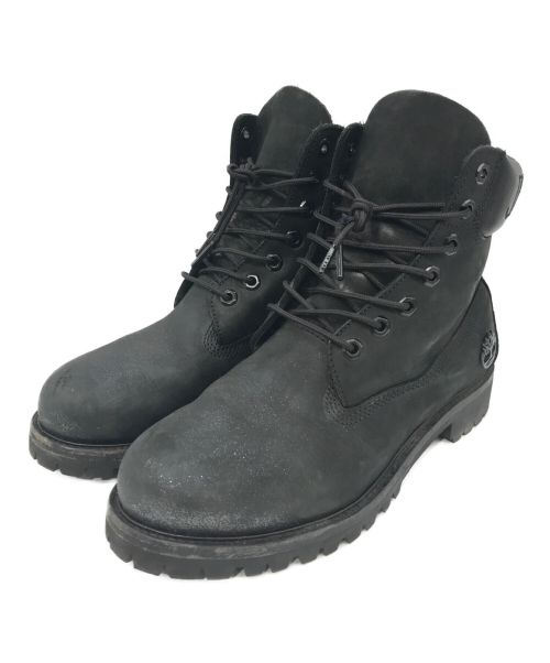 Timberland（ティンバーランド）Timberland (ティンバーランド) JIMMY CHOO (ジミーチュウ) ヌバックブーツ ブラック サイズ:8の古着・服飾アイテム