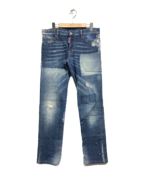 DSQUARED2（ディースクエアード）DSQUARED2 (ディースクエアード) JEANS TRACK インディゴ サイズ:46の古着・服飾アイテム