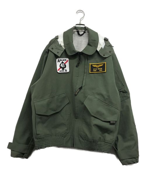 U'S NAVY（ユーエスネイビー）U'S NAVY (ユーエスネイビー) CWU-106/P フライトジャケット グリーン サイズ:LLの古着・服飾アイテム