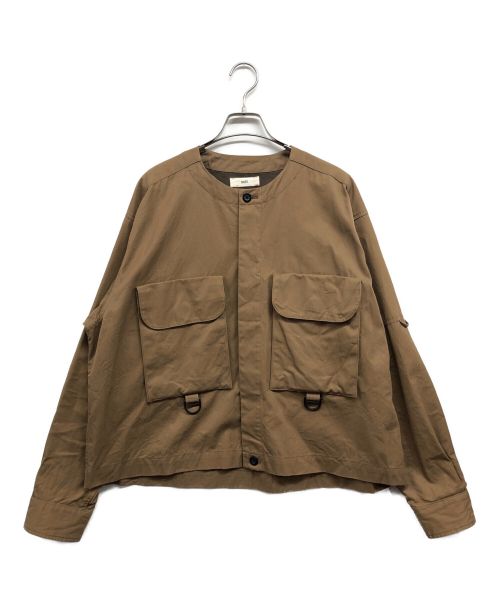 UNFIL（アンフィル）unfil (アンフィル) egyptian cotton-twill fishingジャケット ブラウン サイズ:5の古着・服飾アイテム