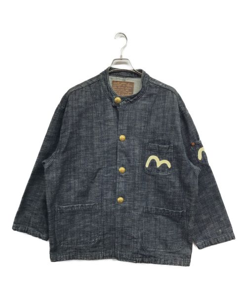 EVISU（エビス）EVISU (エビス) デニムカバーオール ブラック サイズ:48の古着・服飾アイテム