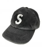 SUPREMEシュプリーム）の古着「Pigment Print S Logo 6-Panel」｜ブラック